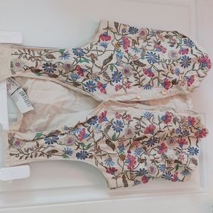Vintage embroidered vest